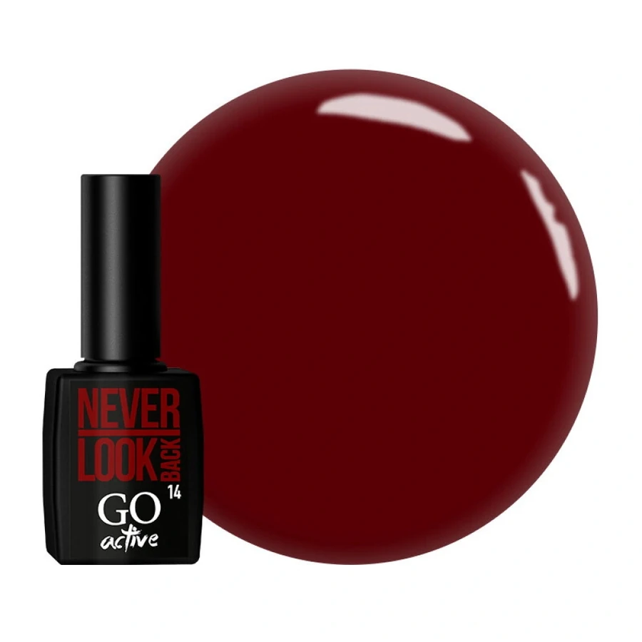 Гель-лак GO Active Gel Polish 014 червоний, емаль 10 мл