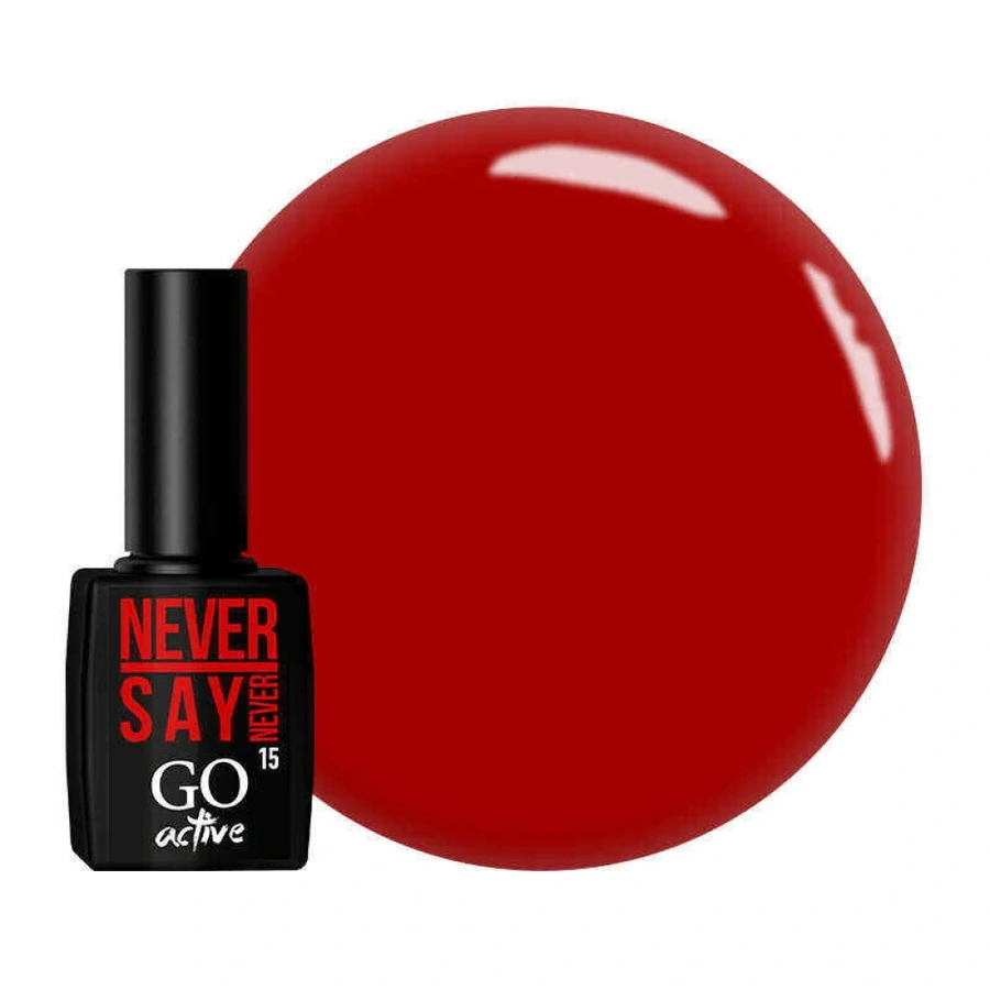 Гель-лак GO Active Gel Polish 015 червоний, емаль 10 мл
