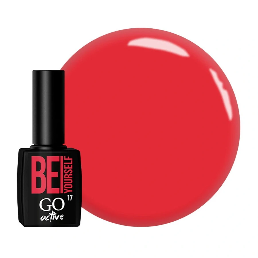 Гель-лак GO Active Gel Polish 017 коралово-червоний, емаль 10 мл