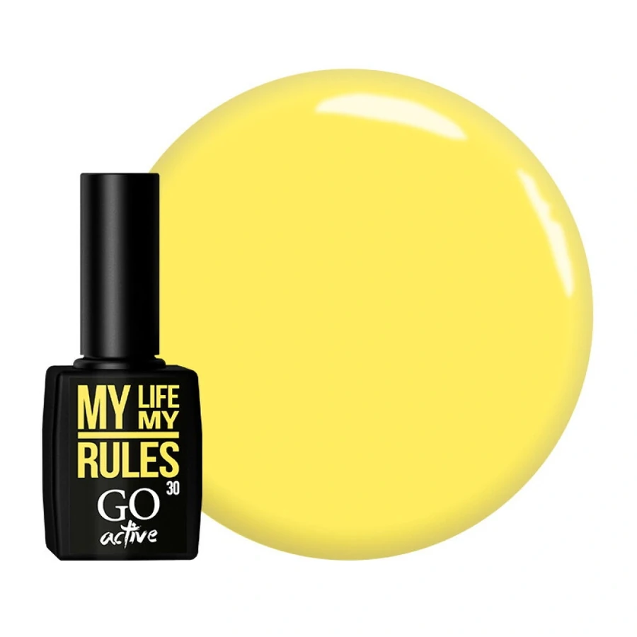 Гель-лак GO Active Gel Polish 030 жовтий, емаль 10 мл
