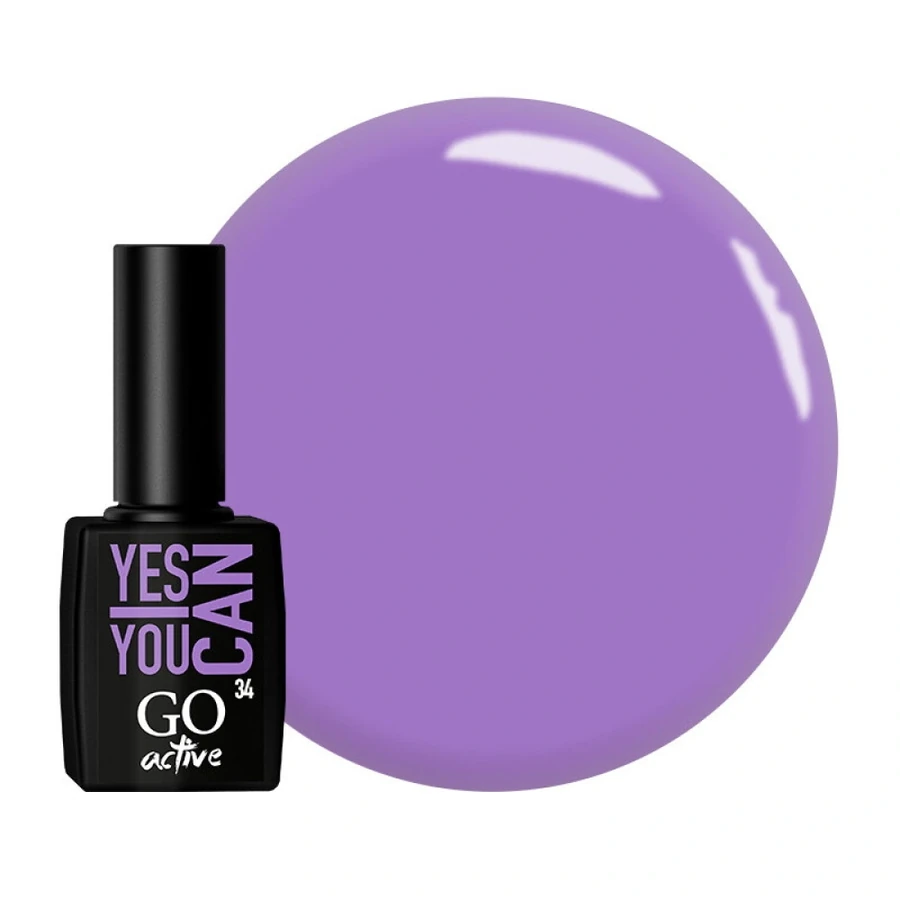 Гель-лак GO Active Gel Polish 034 ярко-бузковий, емаль 10 мл