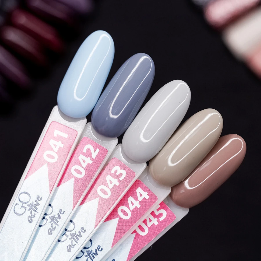 Гель-лак GO Active Gel Polish 045 кавовий, емаль 10 мл