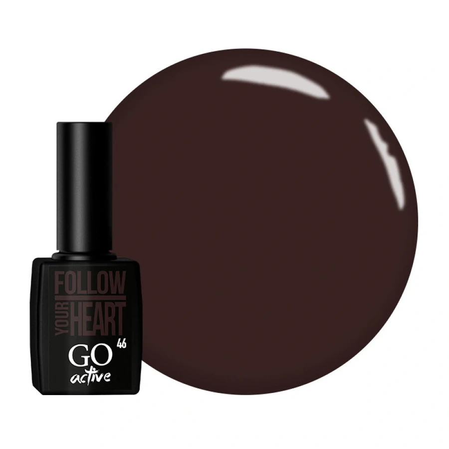 Гель-лак GO Active Gel Polish 046 гарячий шоколад, емаль 10 мл