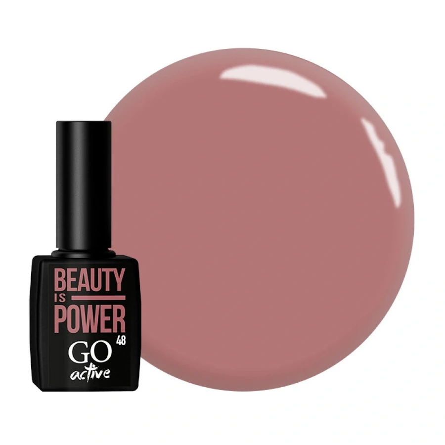 Гель-лак GO Active Gel Polish 048 шоколадна троянда, емаль 10 мл