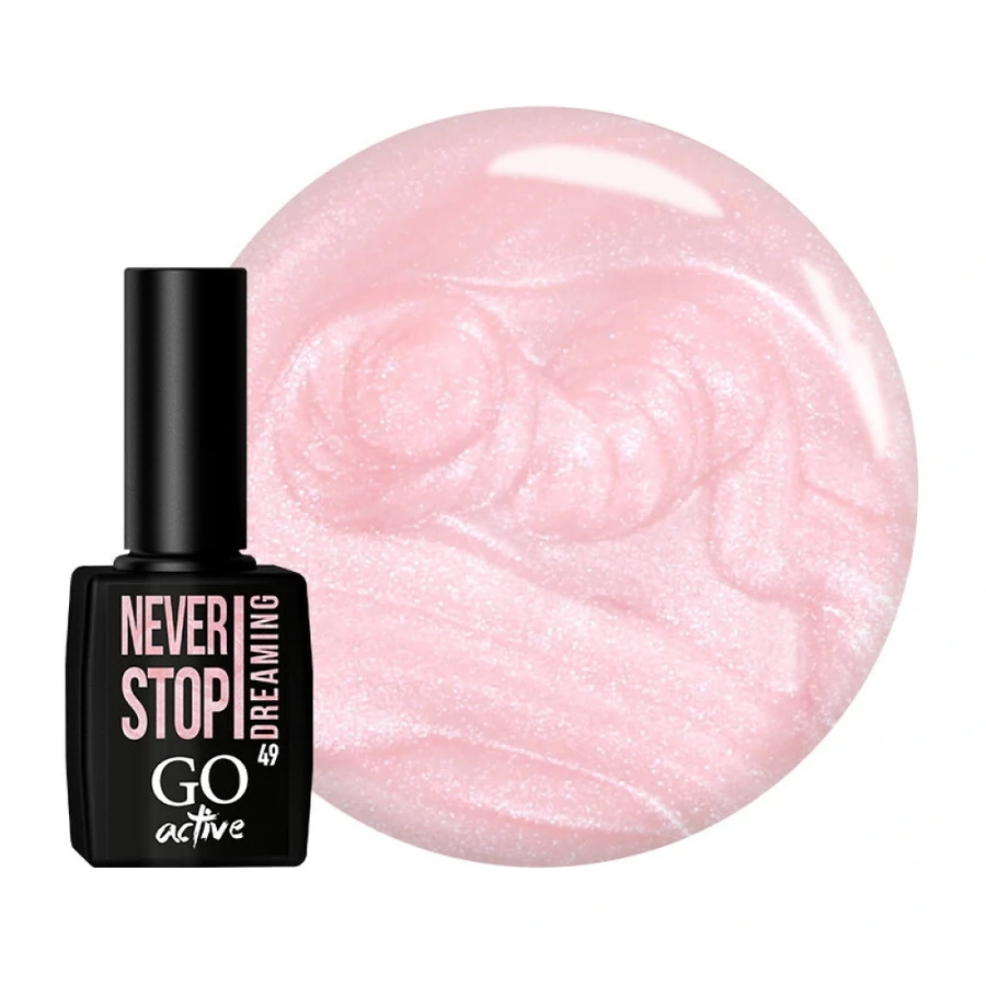 Гель-лак GO Active Gel Polish 049 димчасто-рожевий, перламутр 10 мл