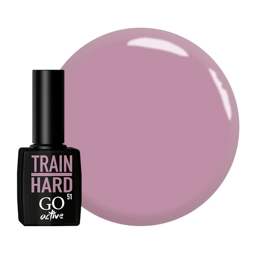 Гель-лак GO Active Gel Polish 051 попелясто-бузковий, емаль 10 мл