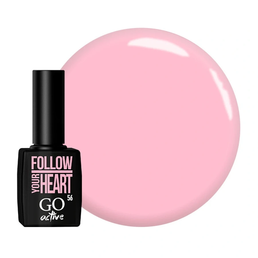 Гель-лак GO Active Gel Polish 056 теплий рожевий, емаль 10 мл