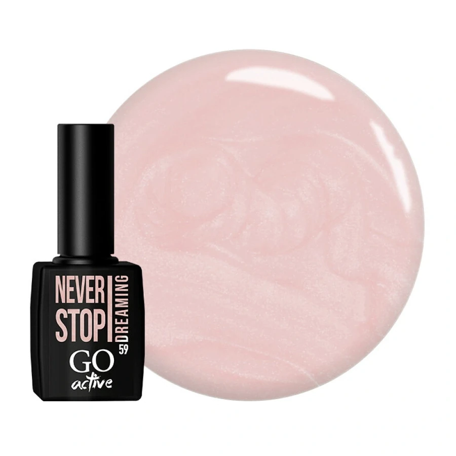 Гель-лак GO Active Gel Polish 059 тілесно-рожевий, перламутр 10 мл
