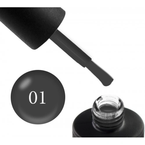 Гель-лак Couture Colour Gel-Polish Limited Edition 01 темний синій сірий, емаль 9 мл