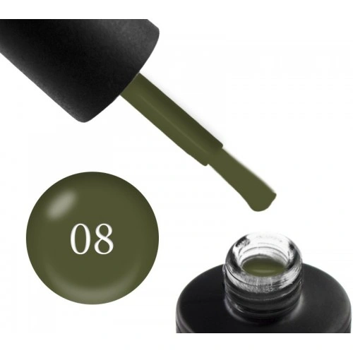 Гель-лак Couture Colour Gel-Polish Limited Edition 08 зелений хакі, емаль 9 мл