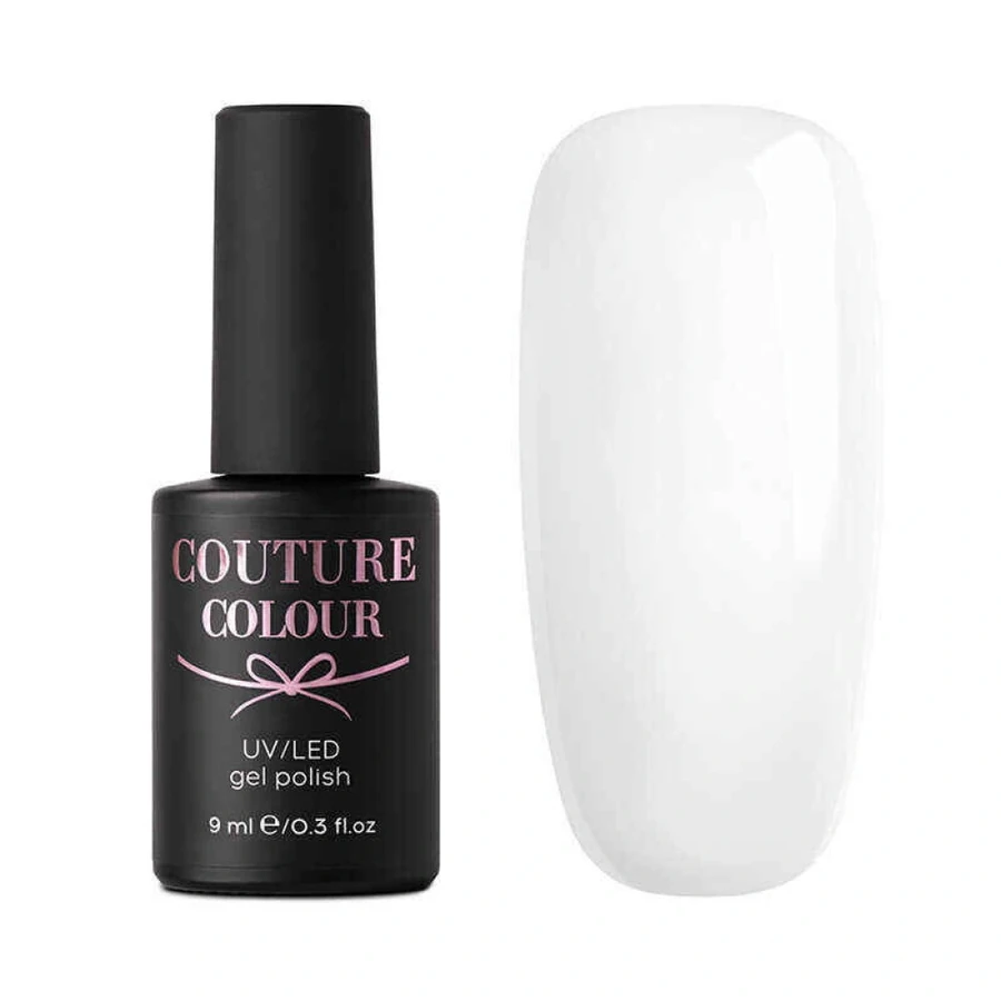 Гель-лак Couture Colour Soft Nude 01 напівпрозорий білий, емаль 9 мл