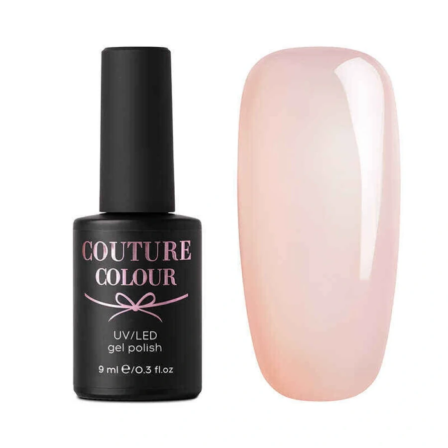 Гель-лак Couture Colour Soft Nude 02 напівпрозорий рожево-персиковий, емаль 9 мл