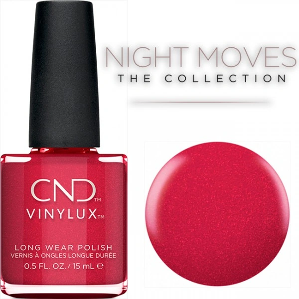 Лак CND Vinylux 288 Kiss of Fire червоний із шиммером 15 мл