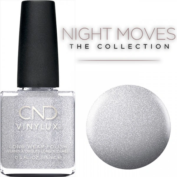 Лак CND Vinylux 291 After Hours сріблястий з шиммером 15 мл