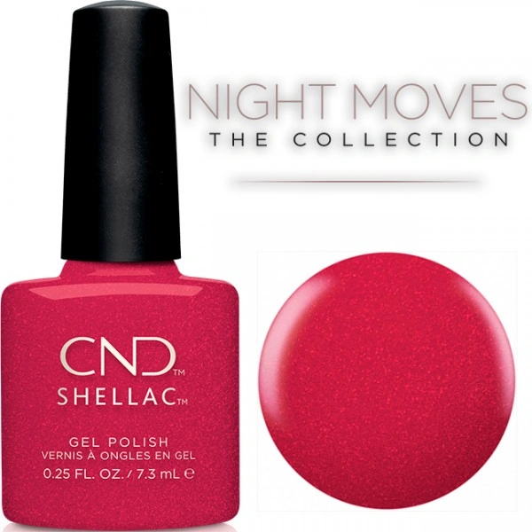 Гель-лак CND Shellac Kiss of Fire червоний із шиммером 7,3 мл