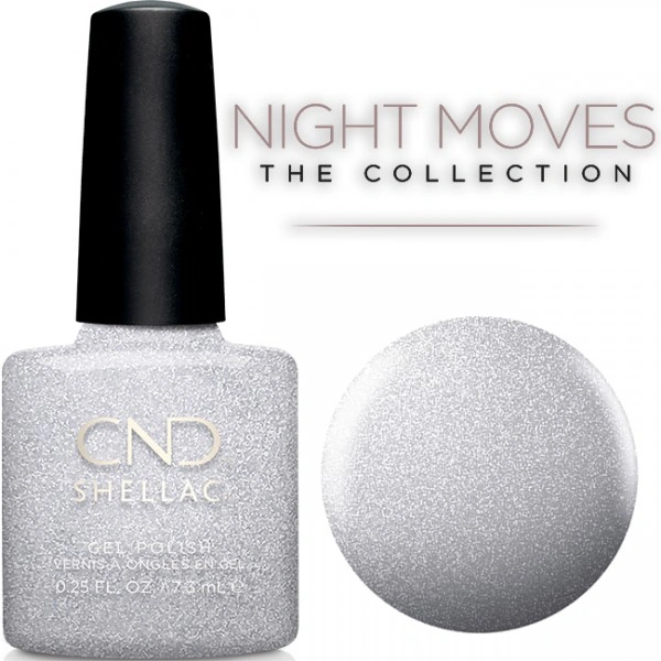 Гель-лак CND Shellac After Hours сріблястий з шиммером 7,3 мл