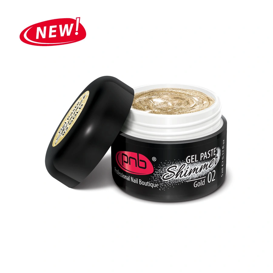 Гель-паста PNB UV/LED Shimmer Gel Paste 02 Gold золото 5 мл