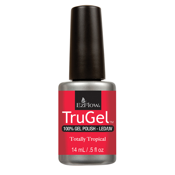 Гель-лак EzFlow TruGel Totally Tropical насичений неоновий рожевий, емаль 14 мл