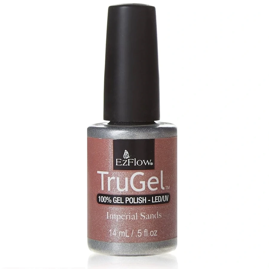 Гель-лак EzFlow TruGel Imperial Sands карамельний з голографічним відливом 14 мл