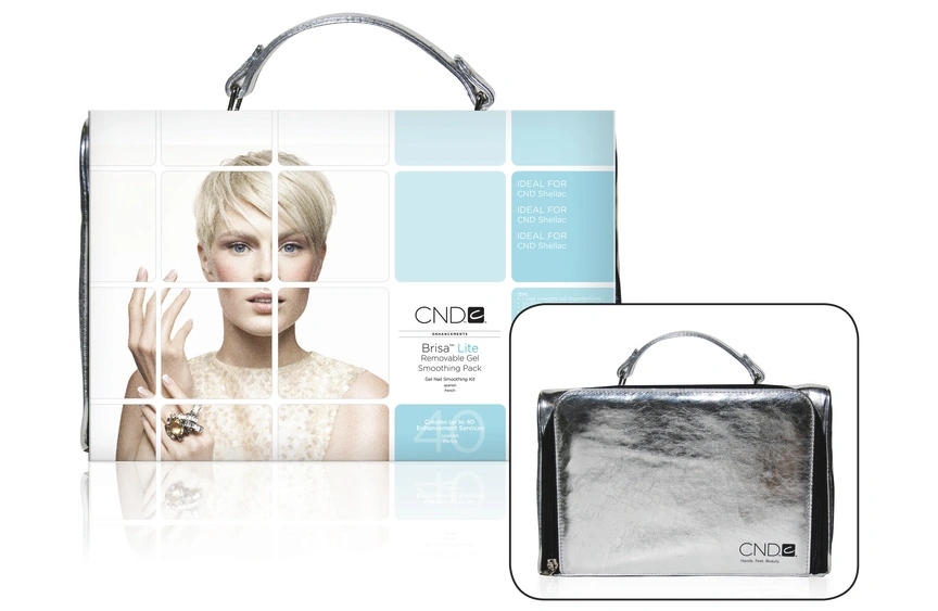 Набір розчинних гелів для зміцнення нігтів CND Brisa Lite Removable Gel Smoothing Pack+сумка