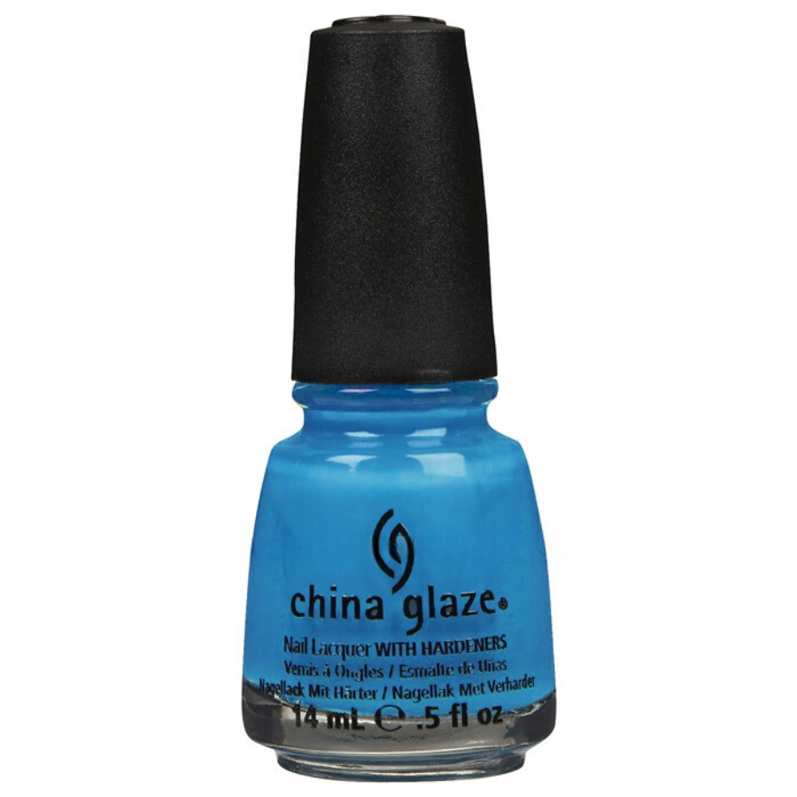 Лак China Glaze Aqua Baby насичений блакитний, емаль 14 мл