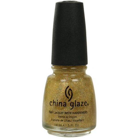 Лак China Glaze Golden Enchantment дрібні золоті голографічні блискітки 14 мл