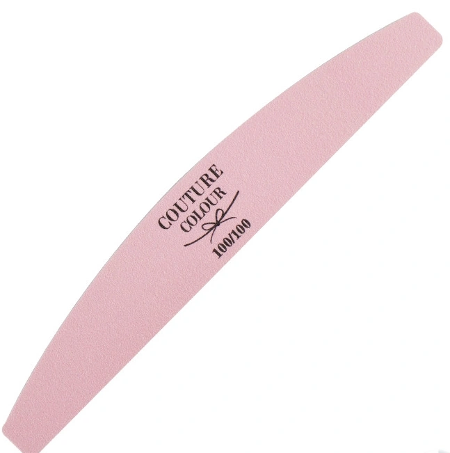 Пилка-напівколо, яку можна дезінфікувати Couture Colour Nail File Half Moon Pink 100/100 грит рожева