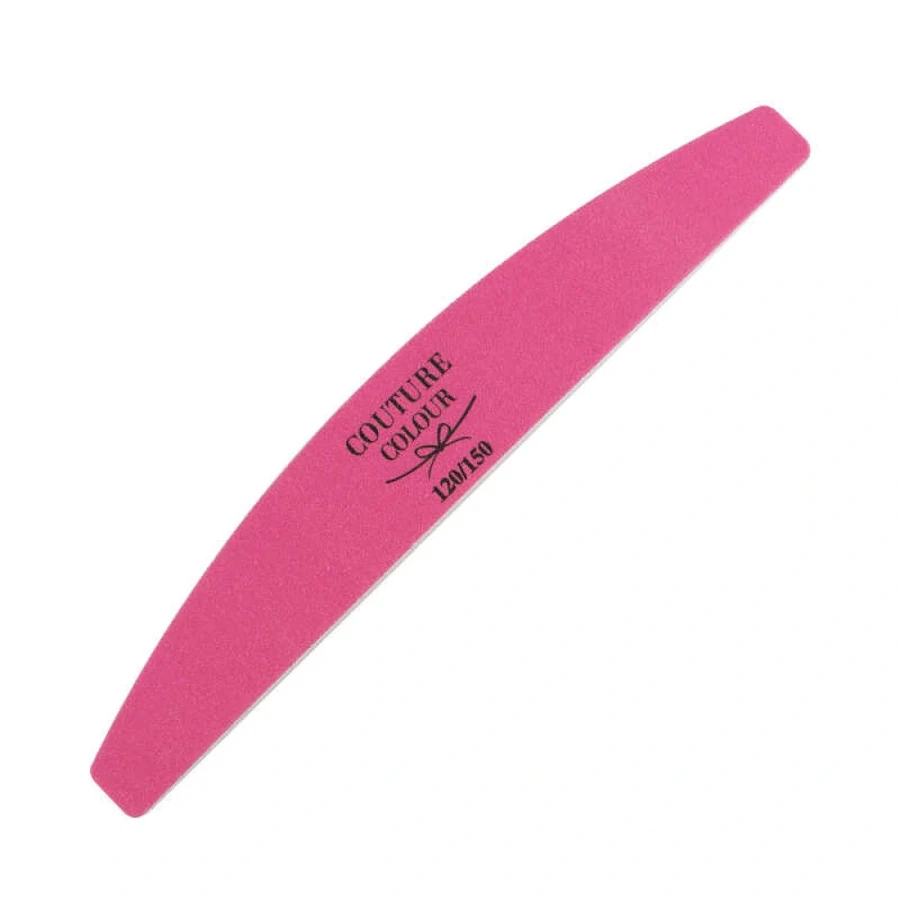 Пилка-напівколо, яку можна дезинфікувати Couture Colour Nail File Half Moon Pink 120/150 грит рожева