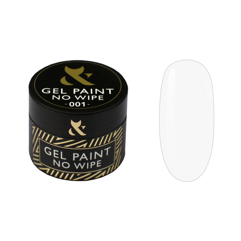 Гель-фарба без липкого шару FOX Gel Paint No Wipe 001 білий 5 мл