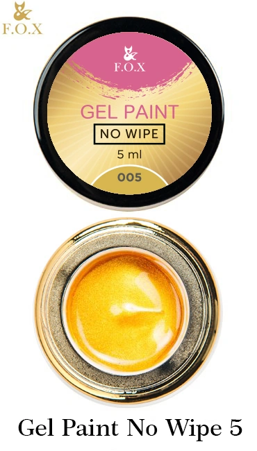 Гель-фарба без липкого шару FOX Gel paint No Wipe 005 яєчно-жовта 5 мл