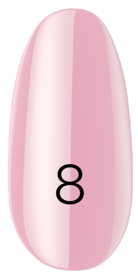 Лак Kodi Nail Polish №008 рожевий, емаль 15 мл