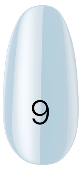 Лак Kodi Nail Polish №009 небесно-блакитний, емаль 15 мл