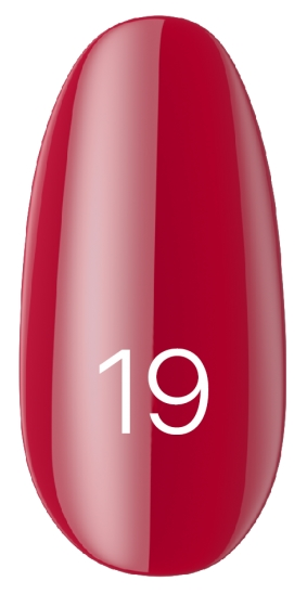 Лак Kodi Nail Polish №019 малиново-червоний, емаль 15 мл