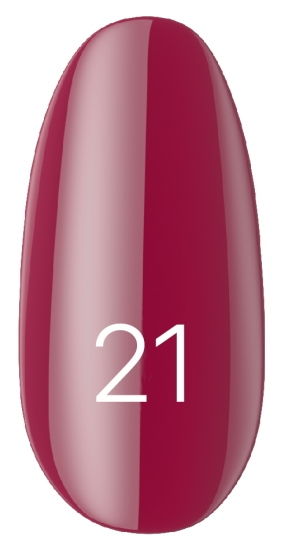 Лак Kodi Nail Polish №021 малиново-бордовий, емаль 15 мл