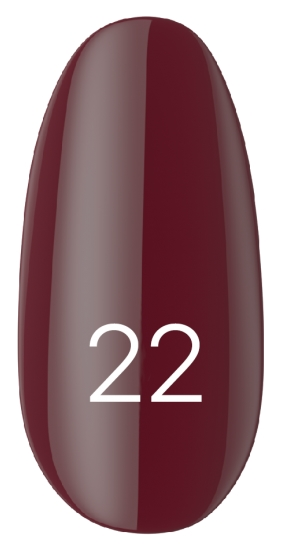 Лак Kodi Nail Polish №022 темно-бордовий, емаль 15 мл