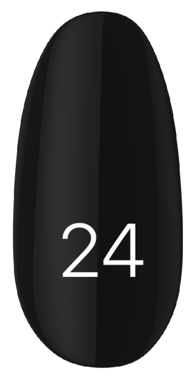 Лак Kodi Nail Polish №024 чорний, емаль 15 мл