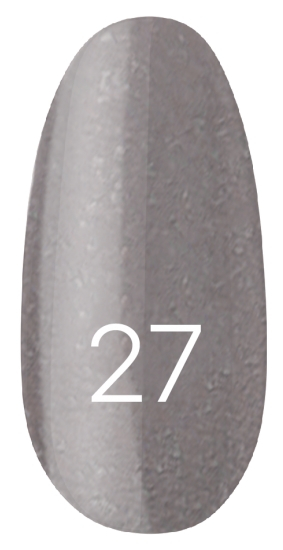 Лак Kodi Nail Polish №027 сіро-блакитний із шиммером 15 мл