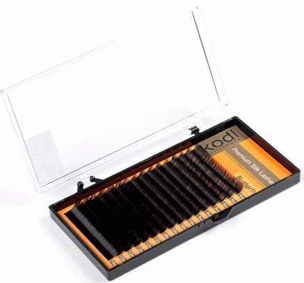 Вії для нарощування Kodi Eyelashes Kit C 0.12/ 16 rows: 12-8,13-8 mm Butterfly вигин C 0.12, 16 рядів: 12-8,13-8 мм