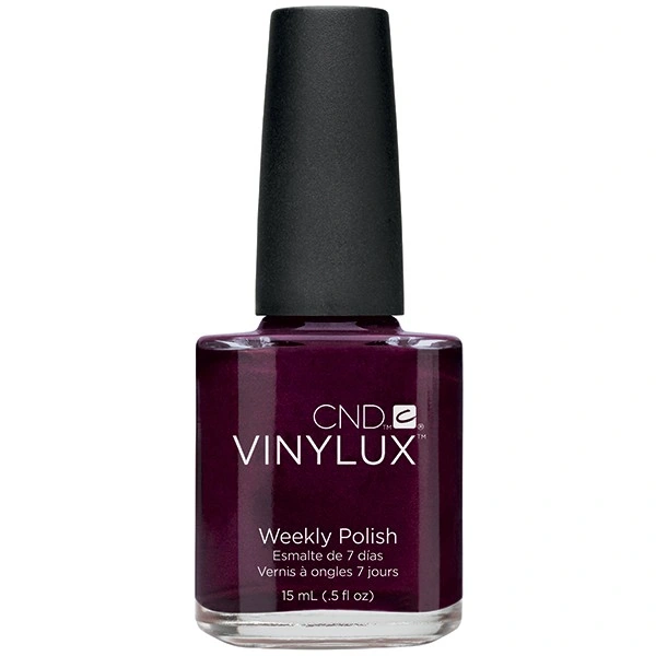 Лак CND VINYLUX 110 Dark Lava темно-фіолетово-бордовий з легким шиммером 15 мл