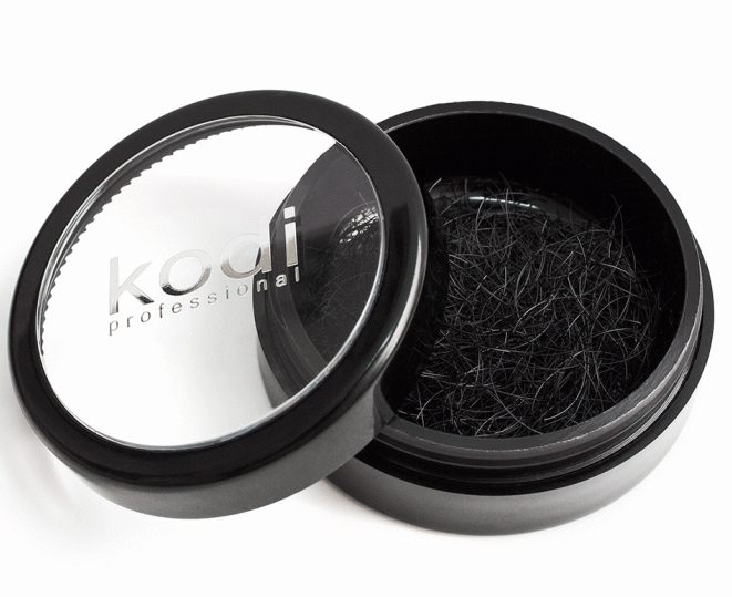 Вії для нарощування штучні Kodi Eyelash Extension Black (B/0.15, 8 мм) чорні 0,3 г