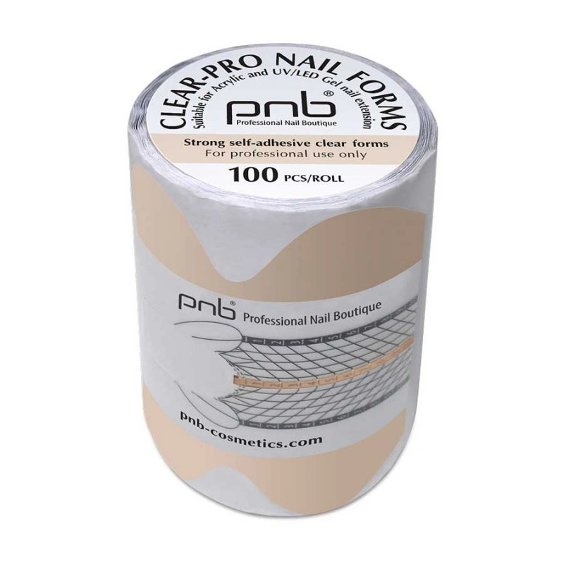 Форми для моделювання прозорі PNB Clear-Pro Nail Forms PVC-пластик 100 шт
