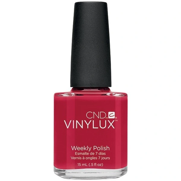Лак CND VINYLUX 119 Hollywood яскраво-червоний з граючими мікро-блискітками 15 мл
