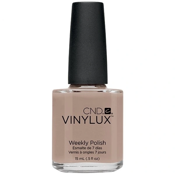 Лак CND VINYLUX 123 Impossibly Plush темно-бежевий, мікроблиск 15 мл
