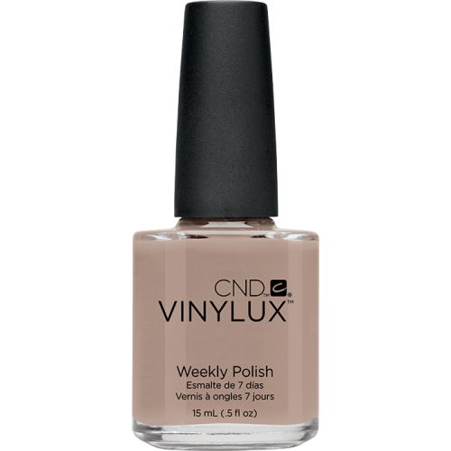 Лак CND VINYLUX 123 Impossibly Plush темно-бежевий, мікроблиск 15 мл