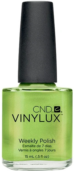 Лак CND VINYLUX 127 Limeade салатовий із шиммером, напівпрозорий 15 мл