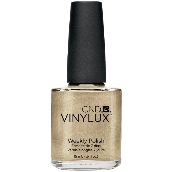 Лак CND VINYLUX 128 Locket Love золото, насичений щільний шиммер 15 мл