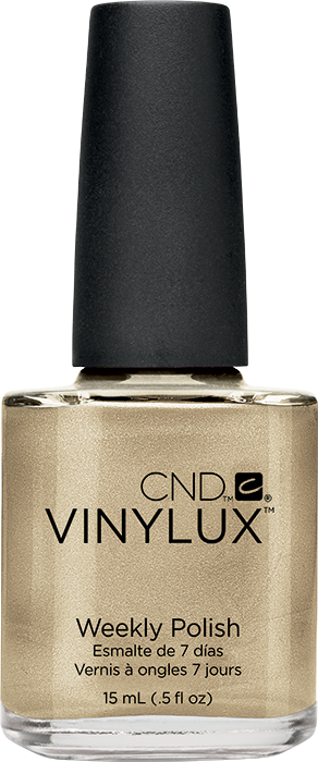 Лак CND VINYLUX 128 Locket Love золото, насичений щільний шиммер 15 мл