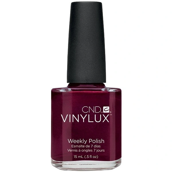 Лак CND VINYLUX 130 Masquerade глибокий бордовий з легким шиммером 15 мл