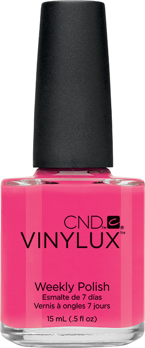 Лак CND VINYLUX 134 Pink Bikini яскраво-рожевий, емаль 15 мл
