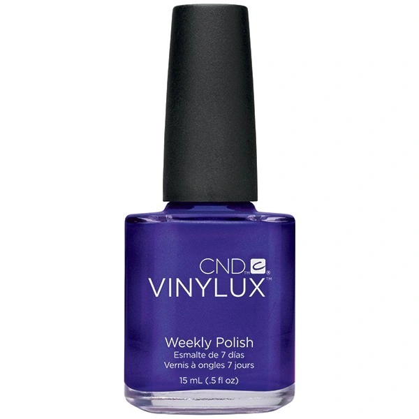Лак CND VINYLUX 138 Purple Purple синьо-фіолетовий із шиммером, щільний 15 мл
